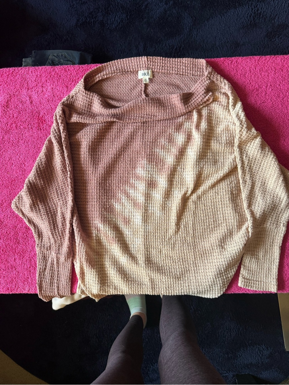 BKE Pink Ombre Knit Sweater